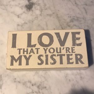 Polka Dot Sister Sign or Tray